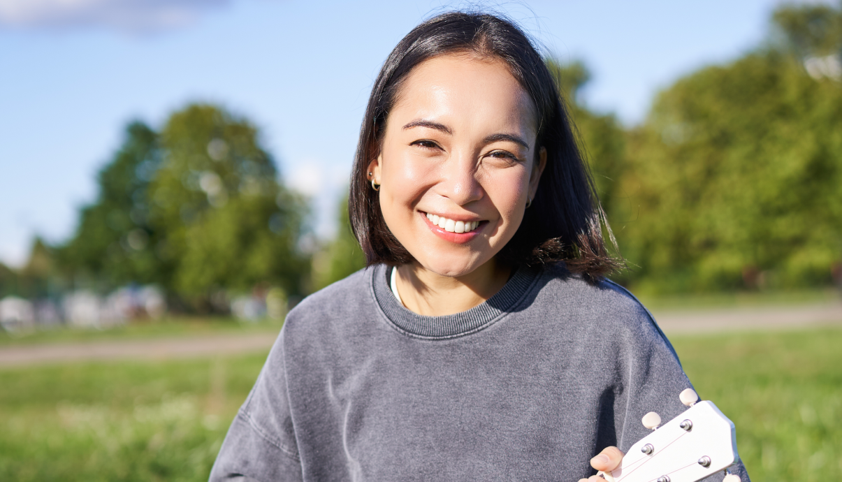 Girl smiling - Vision of Spirit Care