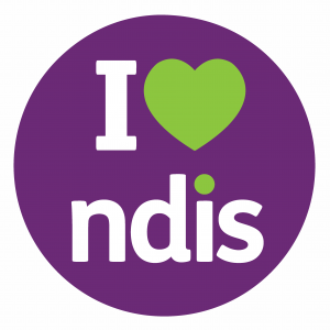 I heart NDIS logo