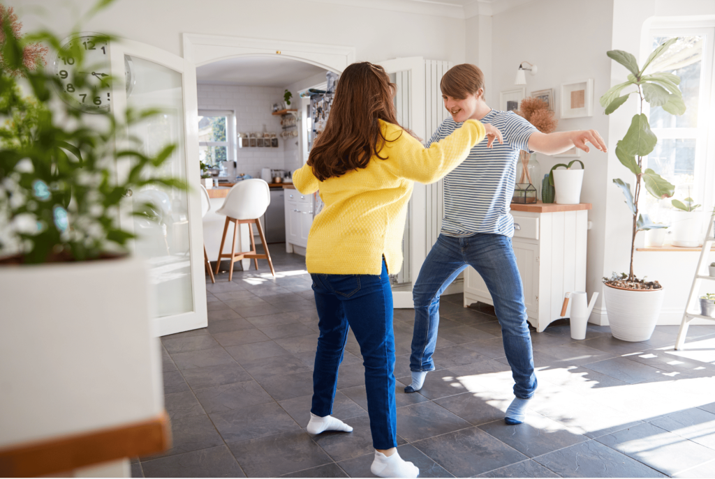 Happy dancing couple - anxiety in Liverpool NDIS